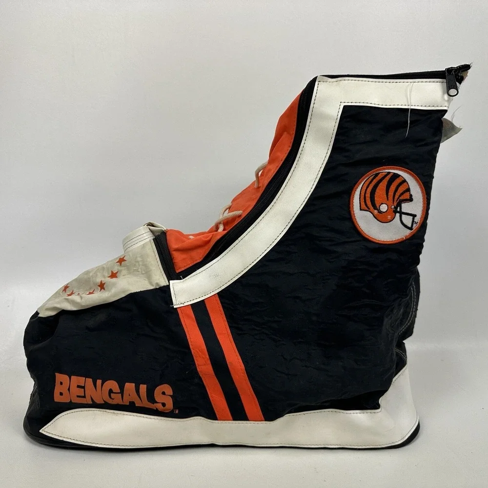 Cincinnati Bengals Duffle Bag‎ Shoe Sneaker Shaped Carry on Bag NFL Vintage 80's